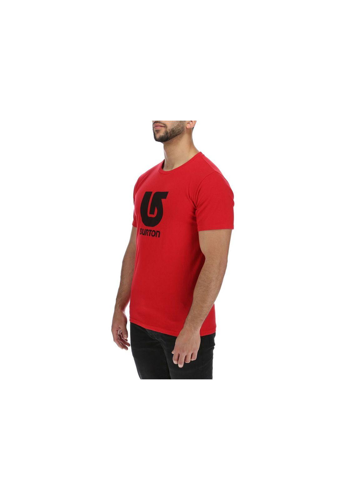 Polera M/C  Hombre Logo Vertical Ii Rojo-1