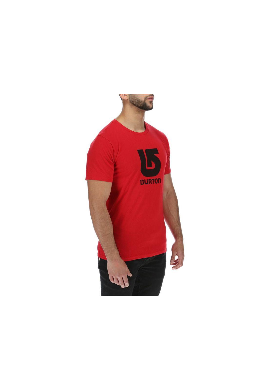 Polera M/C  Hombre Logo Vertical Ii Rojo-3