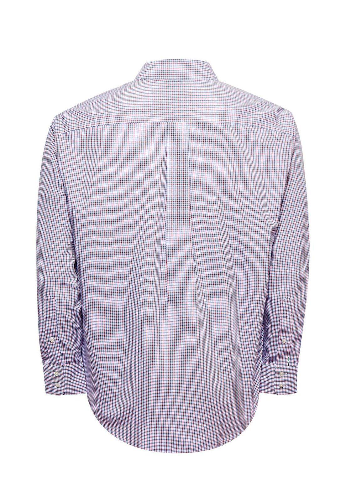 Camisa Libre de Arrugas Algodón Blanco Hombre-3
