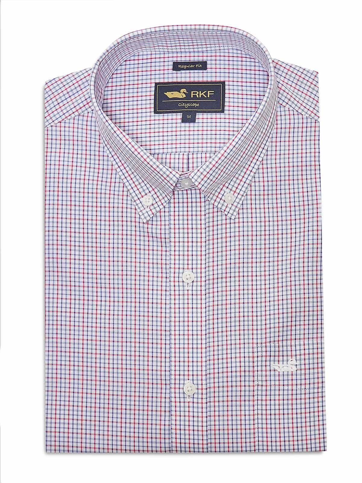 Camisa Libre de Arrugas Algodón Blanco Hombre-0