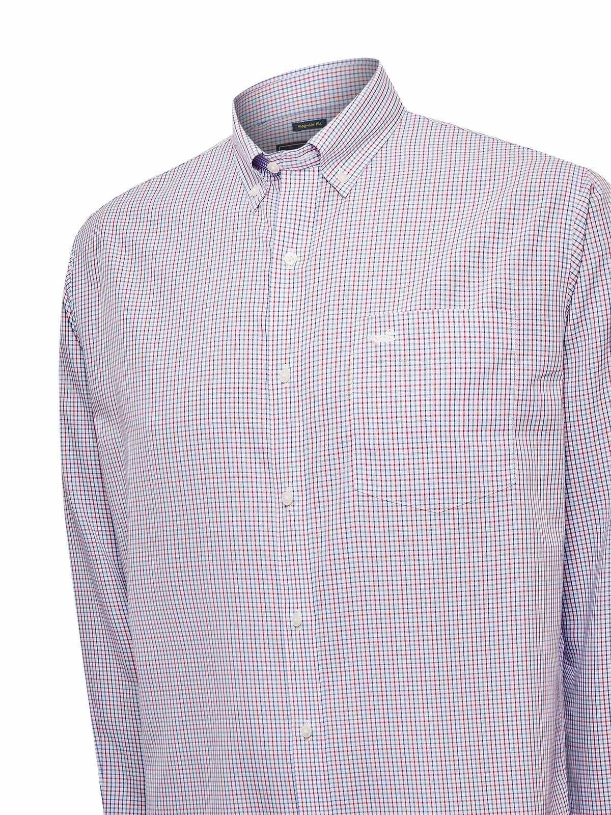 Camisa Libre de Arrugas Algodón Blanco Hombre-4