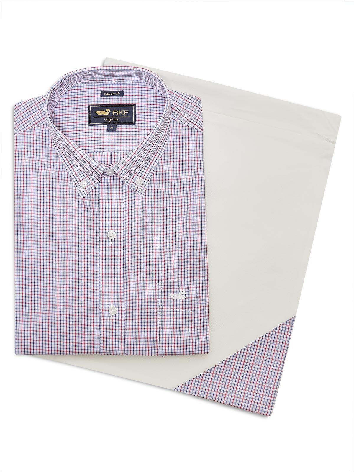 Camisa Libre de Arrugas Algodón Blanco Hombre-5