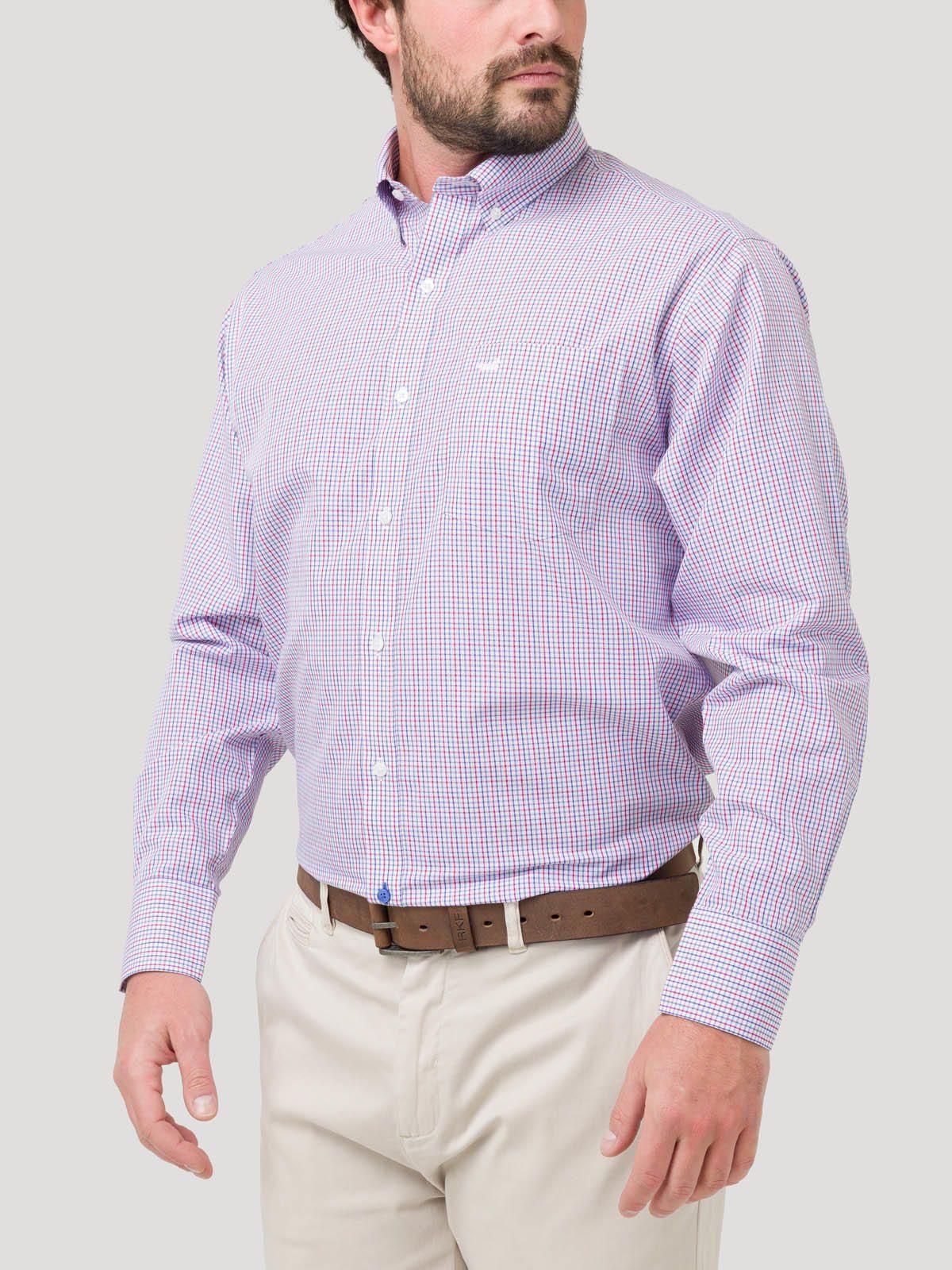 Camisa Libre de Arrugas Algodón Blanco Hombre-4