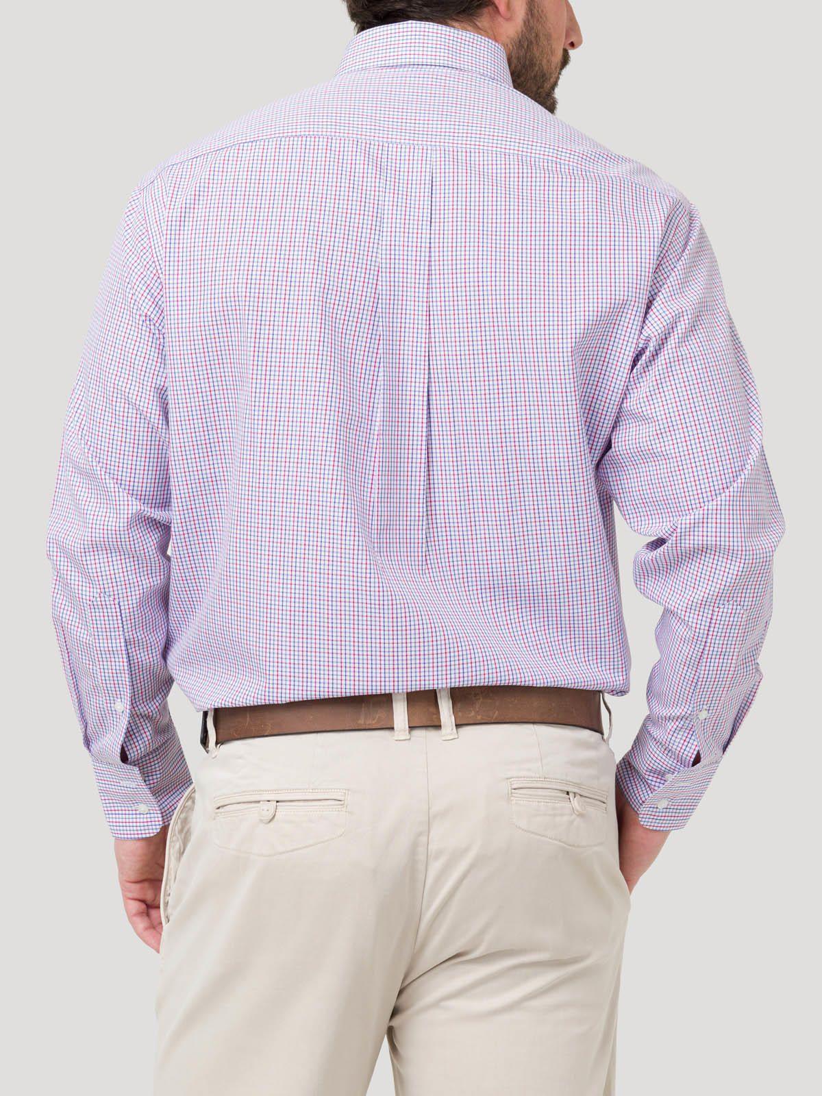 Camisa Libre de Arrugas Algodón Blanco Hombre-5