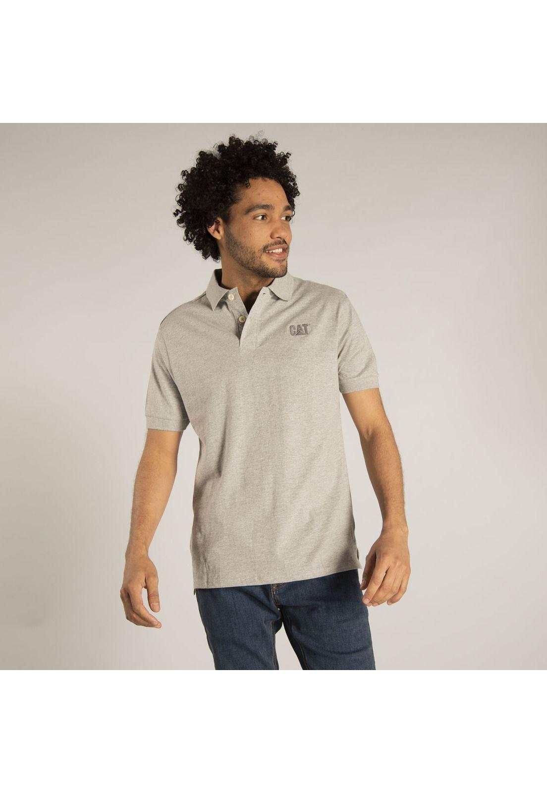 Polera Polo Hombre Fdtn Jersey Knit Pol Gris-0