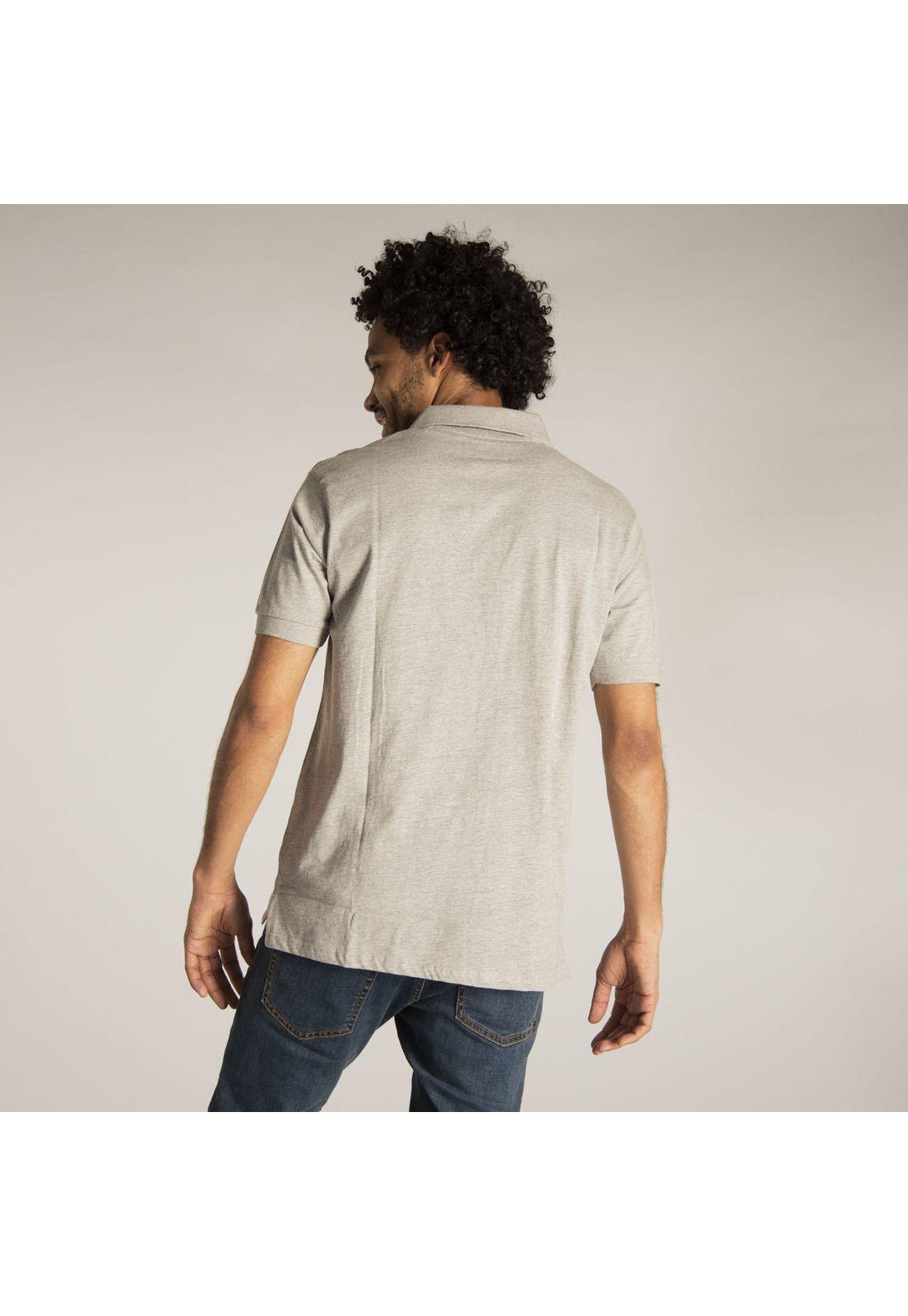 Polera Polo Hombre Fdtn Jersey Knit Pol Gris-2