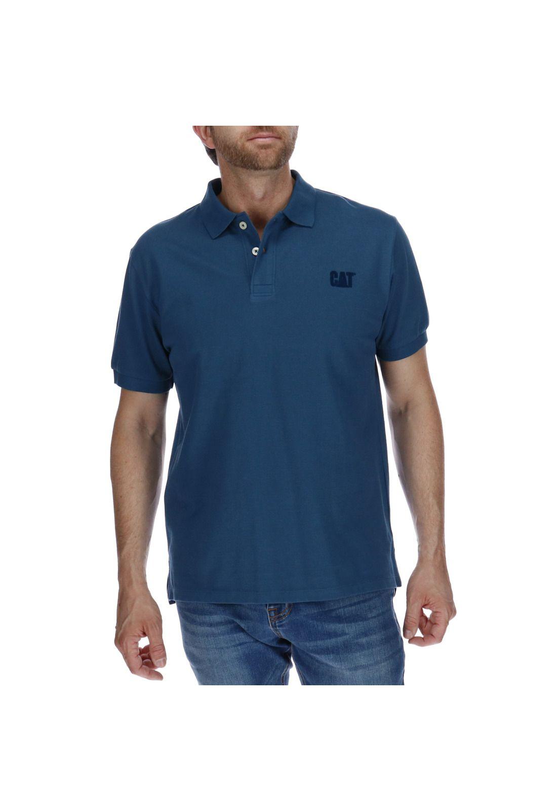 Polera Polo Foundation Stretch Azul Oscuro-0