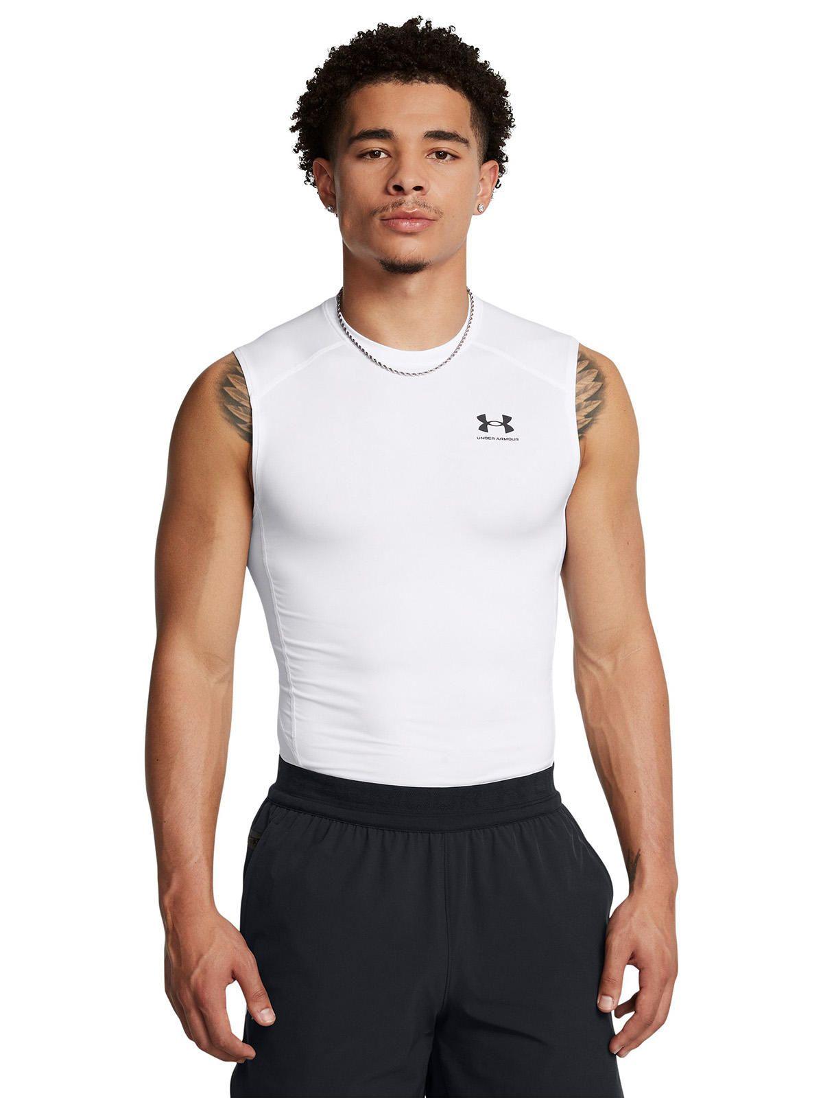 Primera Capa Superior Hombre Heatgear Superior Blanco-3