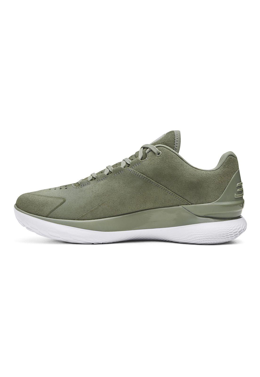 Zapatilla UA Curry 1 Low Fltr Lux Unisex Verde-1