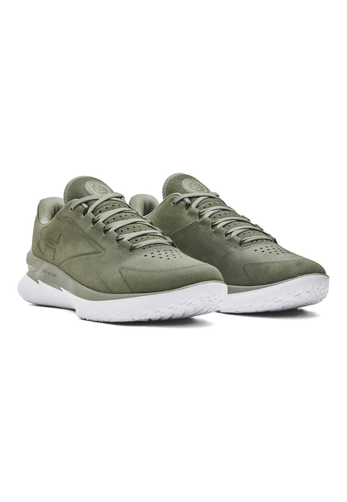 Zapatilla UA Curry 1 Low Fltr Lux Unisex Verde-5