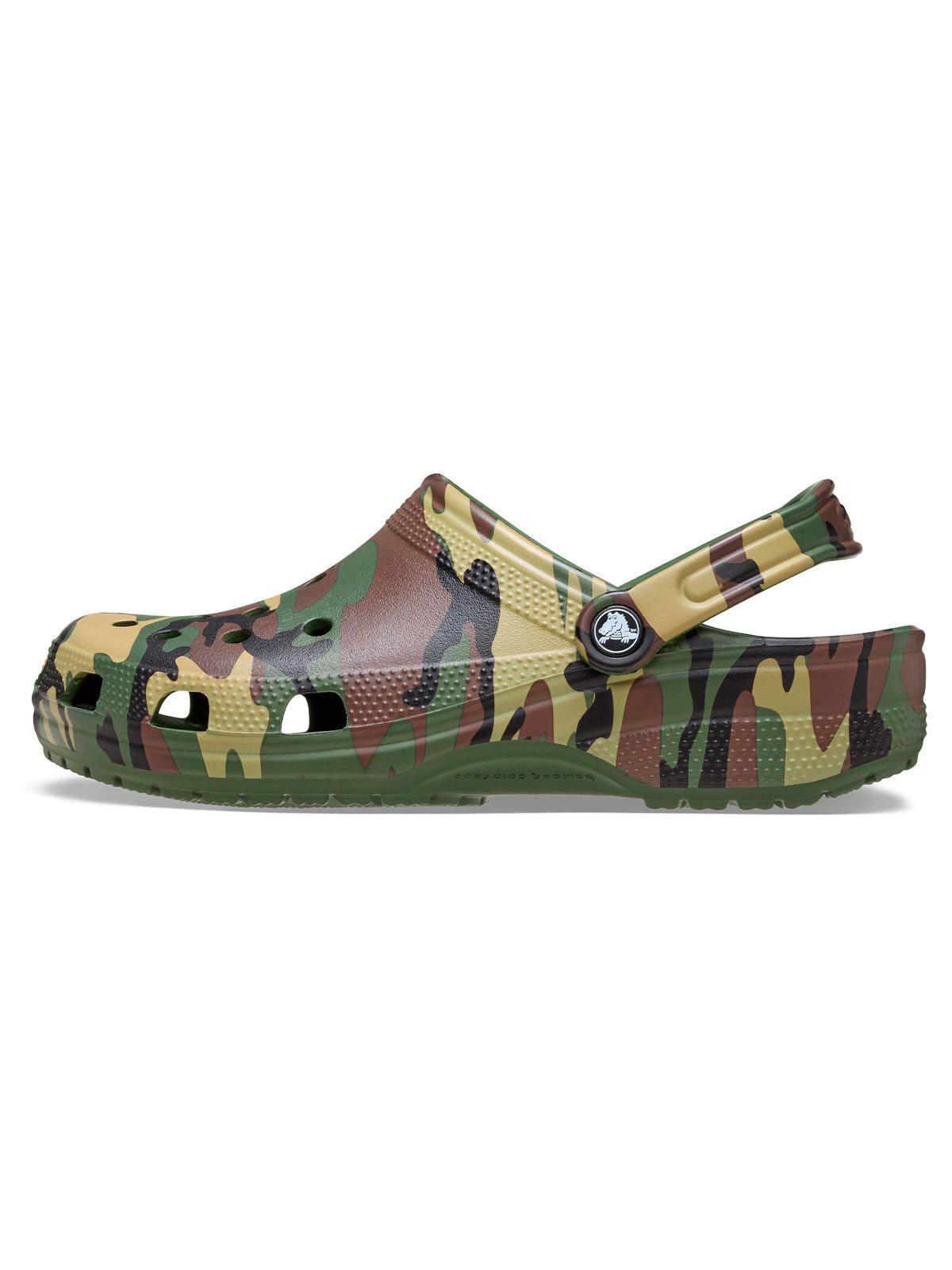 Zueco Unisex Camouflage Clog Verde-6