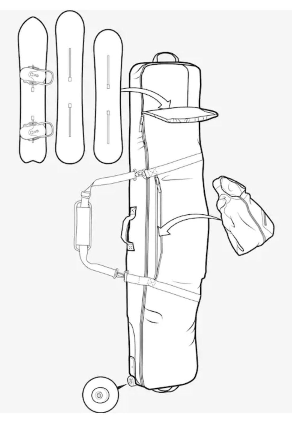 Bolso Tabla Hombre Wheelie Gig Bag Mood Azul Burton-1