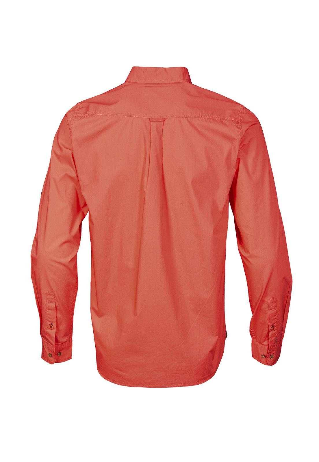 Camisa Algodón Orgánico Hombre Galiton Naranjo-1