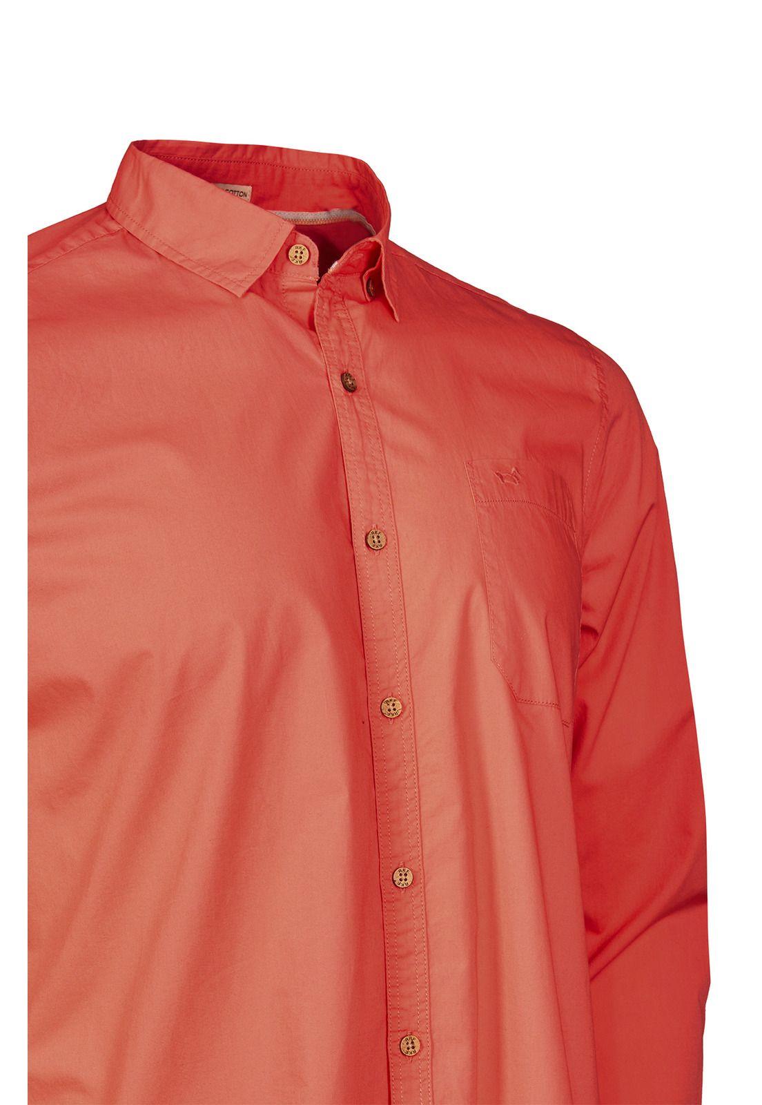 Camisa Algodón Orgánico Hombre Galiton Naranjo-3