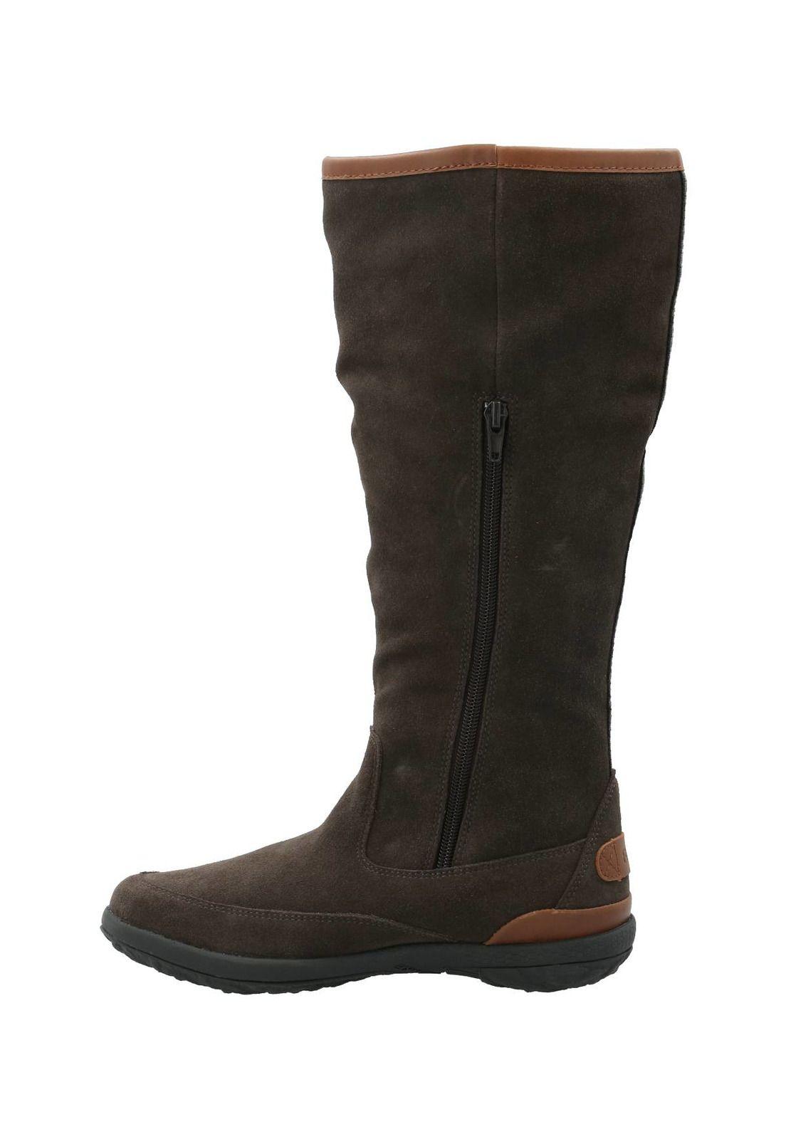 Bota Cuero Mujer New Amboro Gris-5