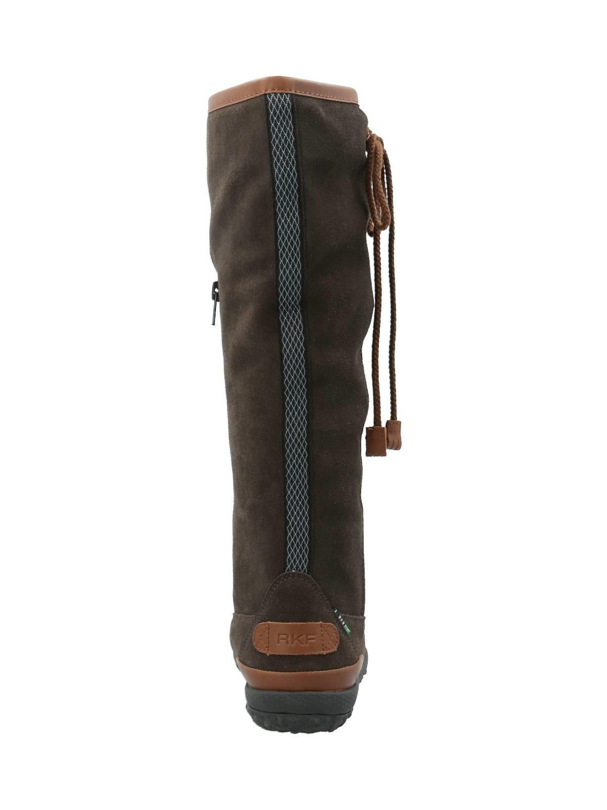 Bota Cuero Mujer New Amboro Gris-6