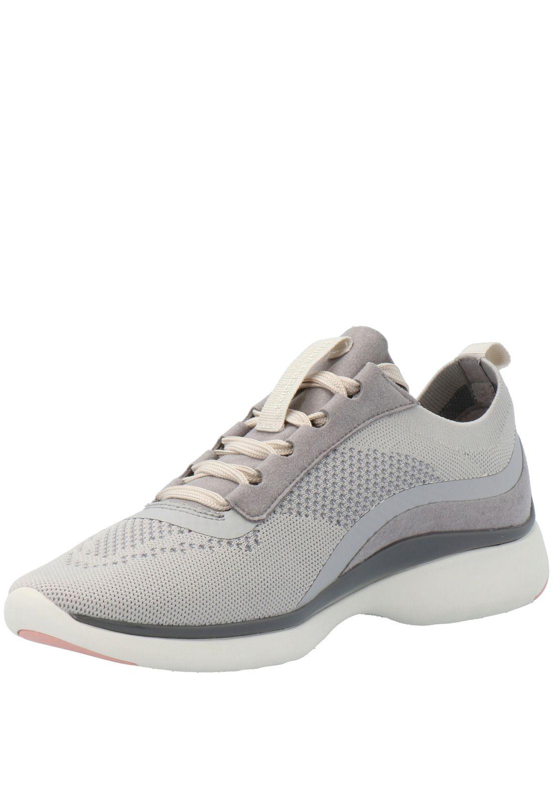Zapatilla Cuero Mujer Adventure Gris-3