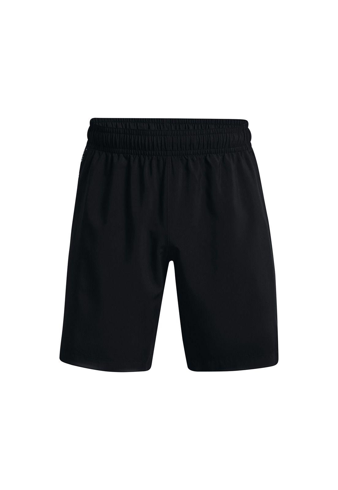 Short Hombre Woven Graphic Negro-0