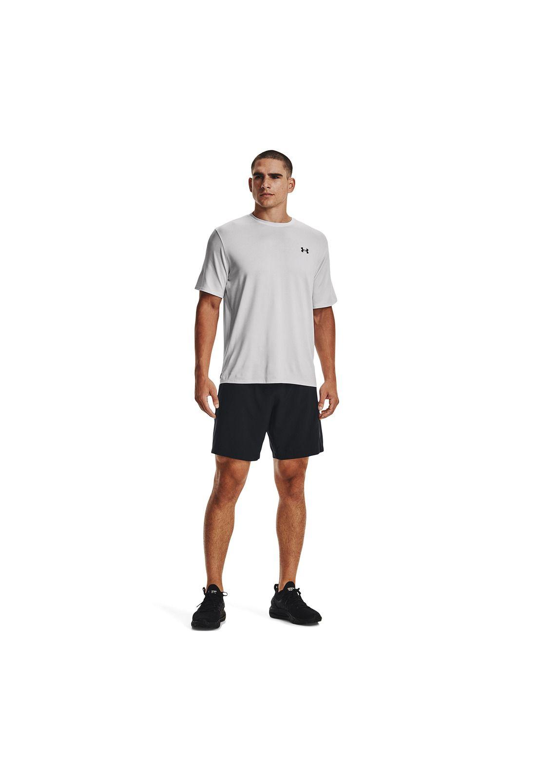 Short Hombre Woven Graphic Negro-4