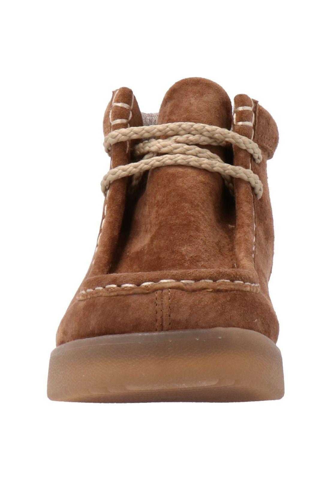 Botin Cuero Niño Sioux Café-2