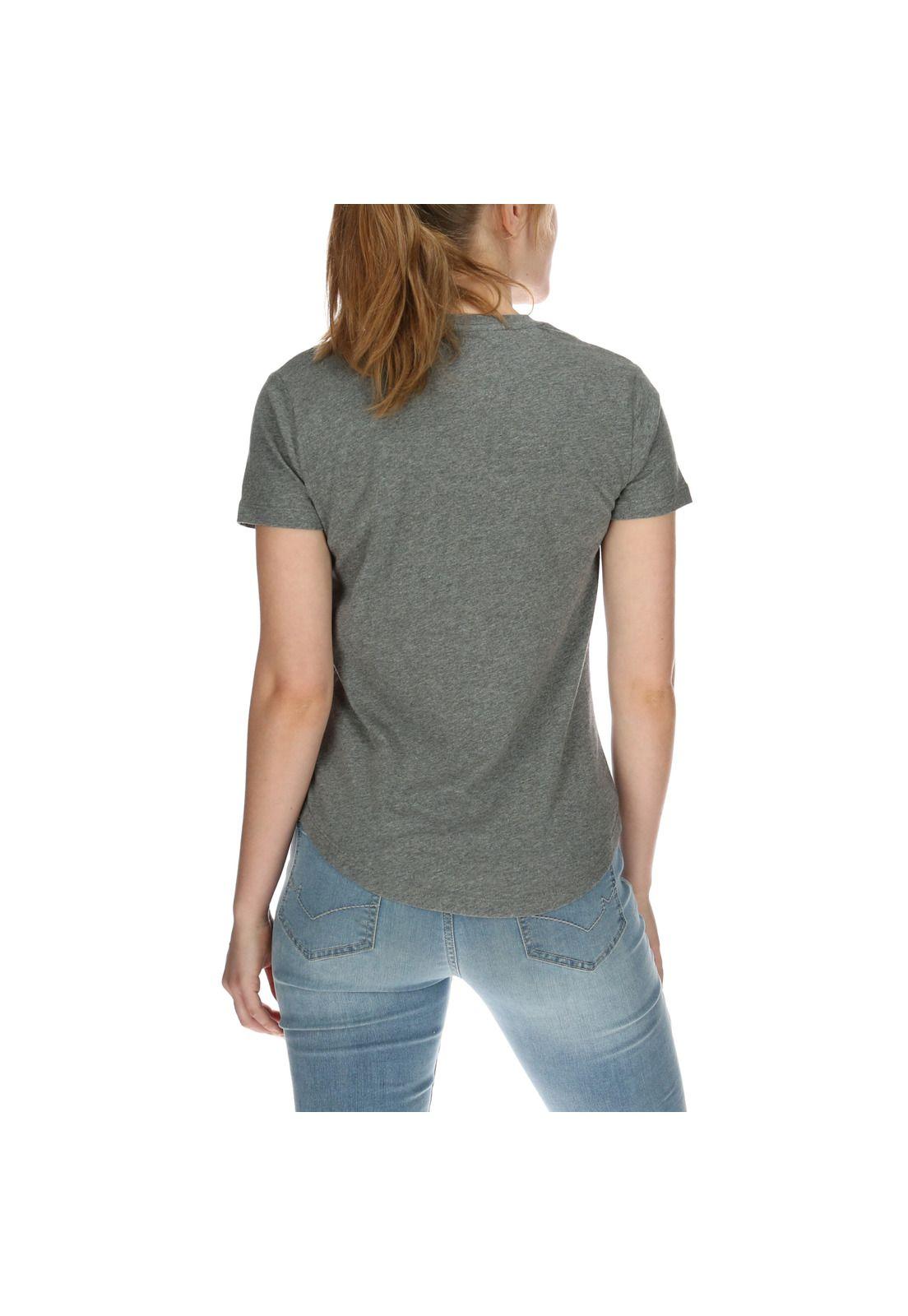 Polera Mujer Logo Gris-1