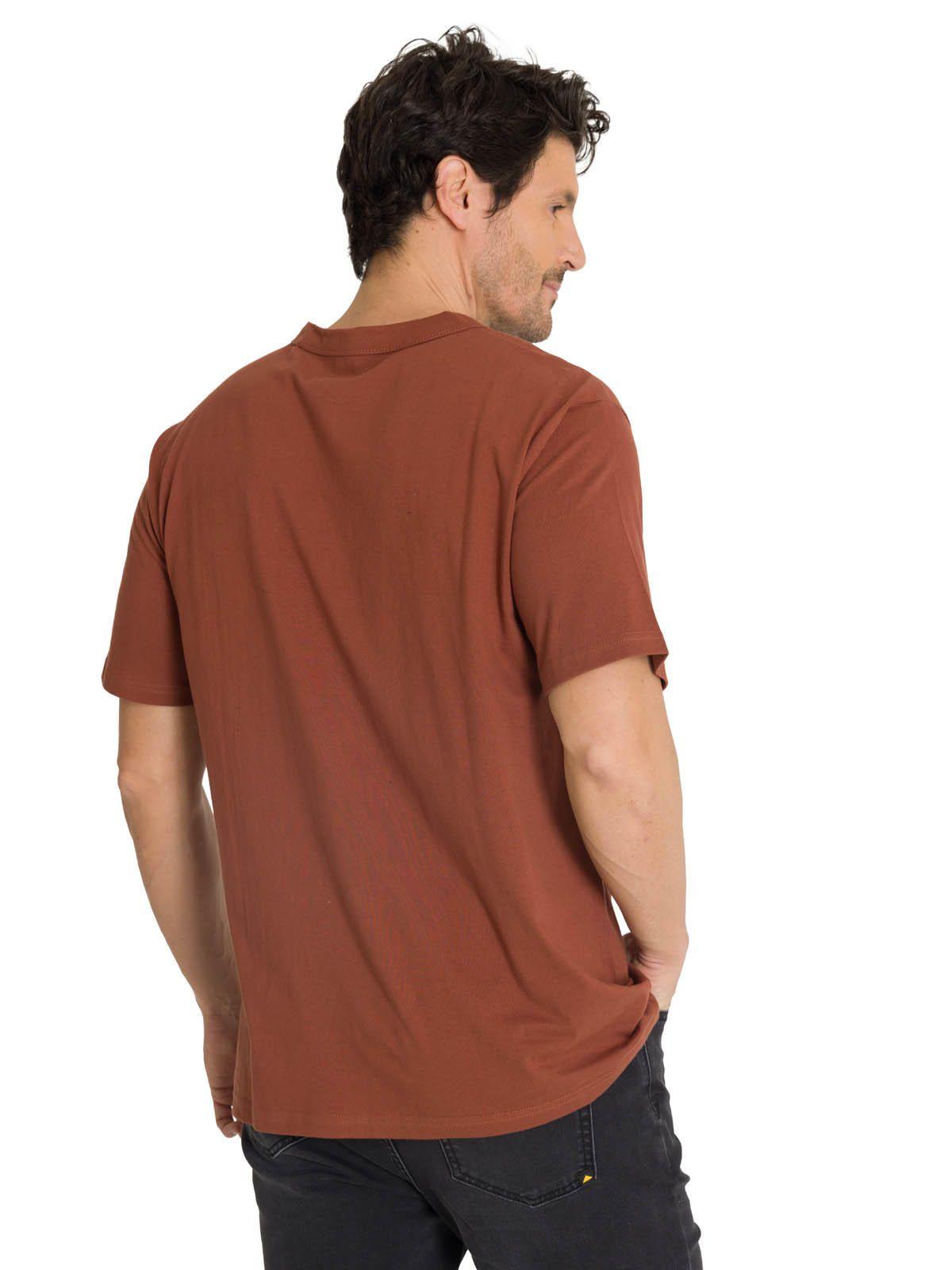 Polera Manga Corta Hombre Roam Free Terracota-3