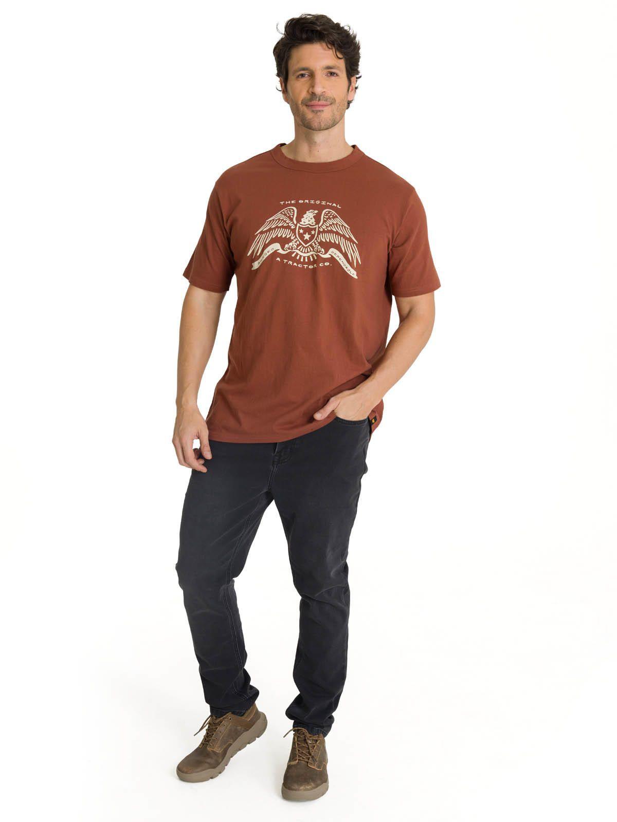 Polera Manga Corta Hombre Roam Free Terracota-5