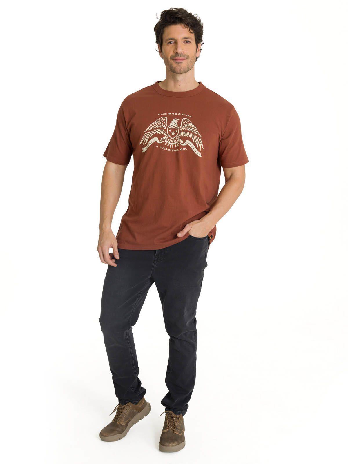 Polera Manga Corta Hombre Roam Free Terracota-5