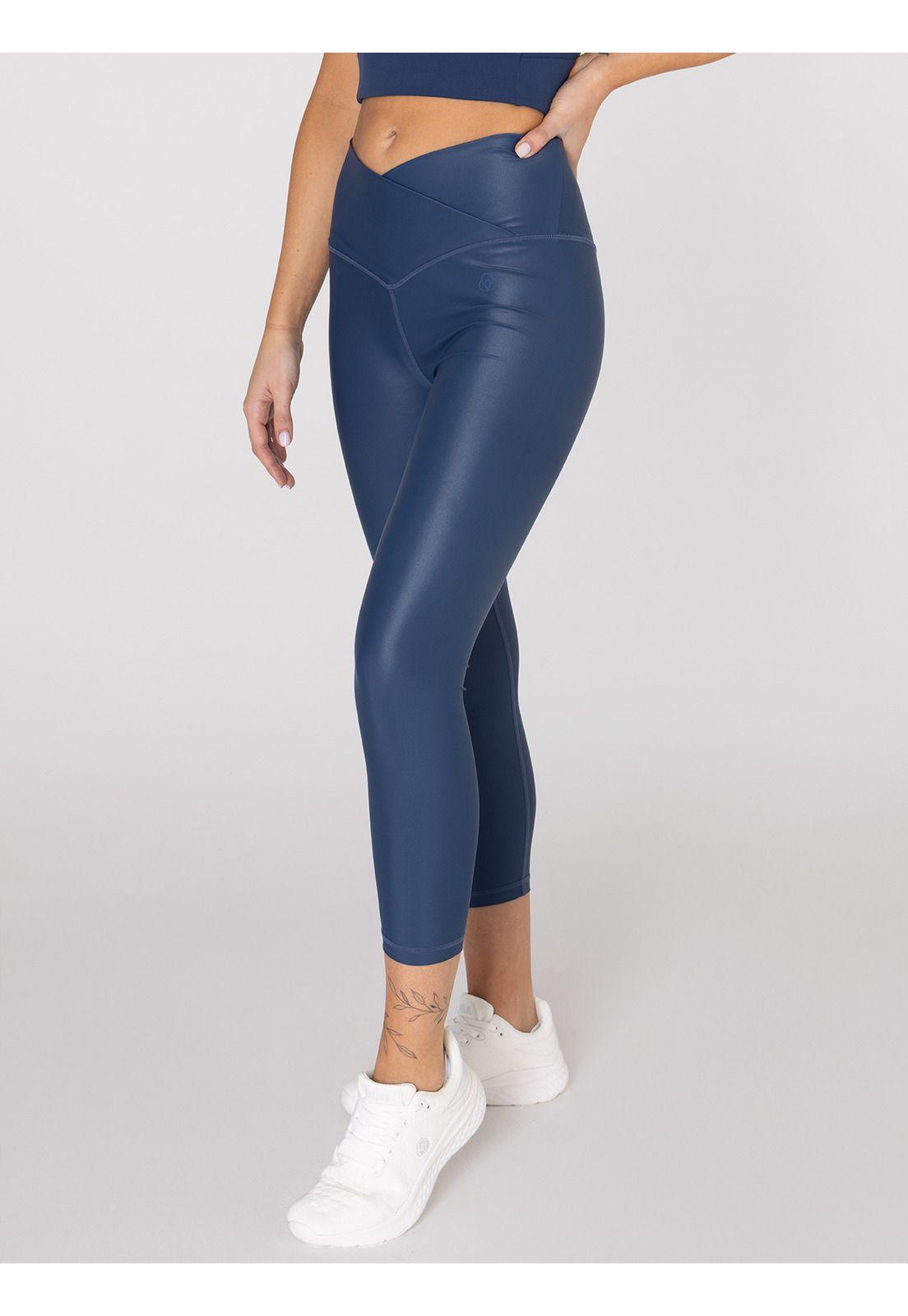 Calza tiro alto Mujer Hr Ankle Legg Eva II Azul-0