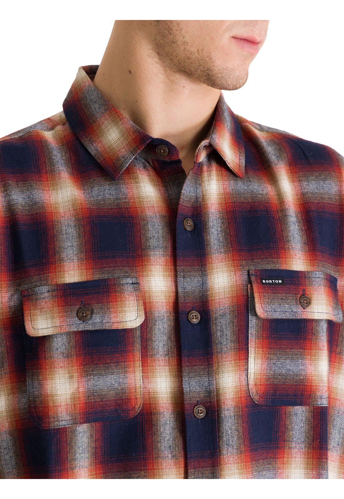 Camisa Manga Larga Hombre Flannel Azul-4