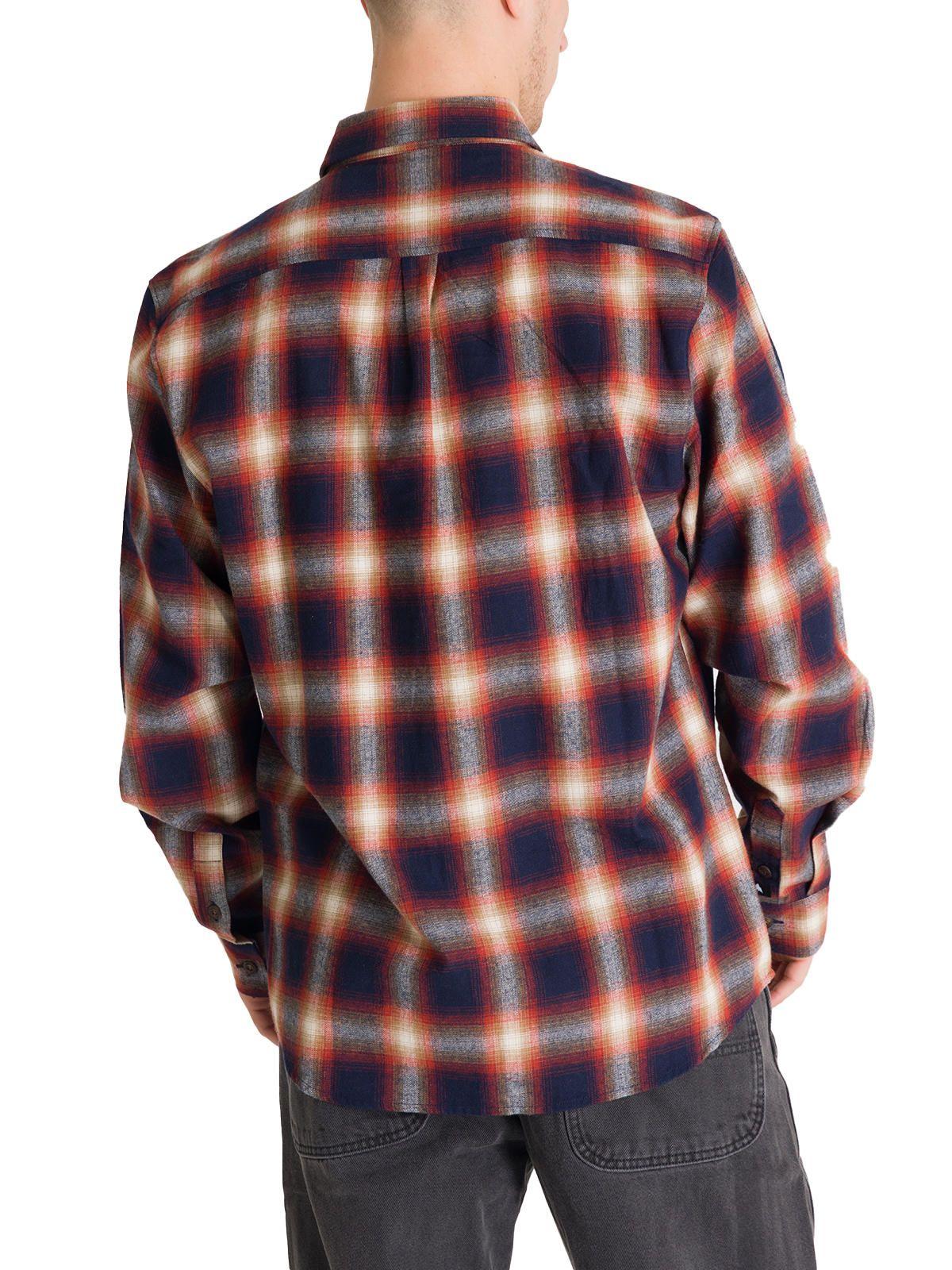Camisa Manga Larga Hombre Flannel Azul-3