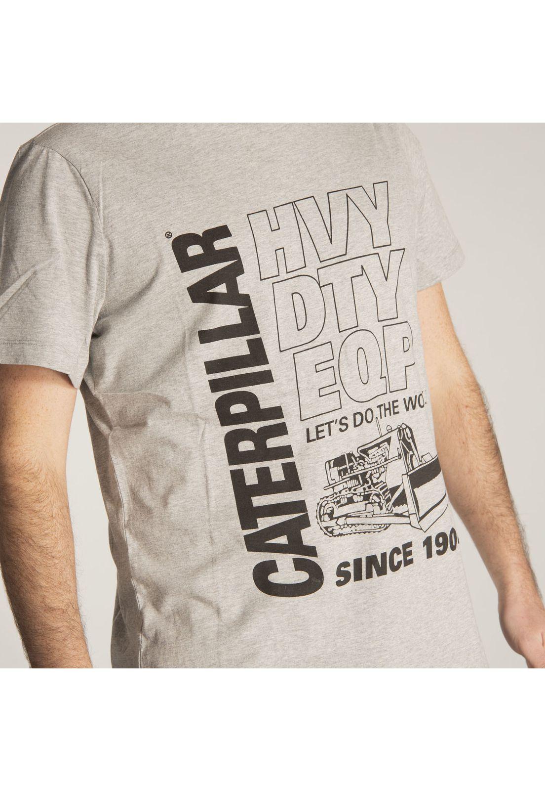 Polera M/C Hombre Hvy Dty Tee Gris-4