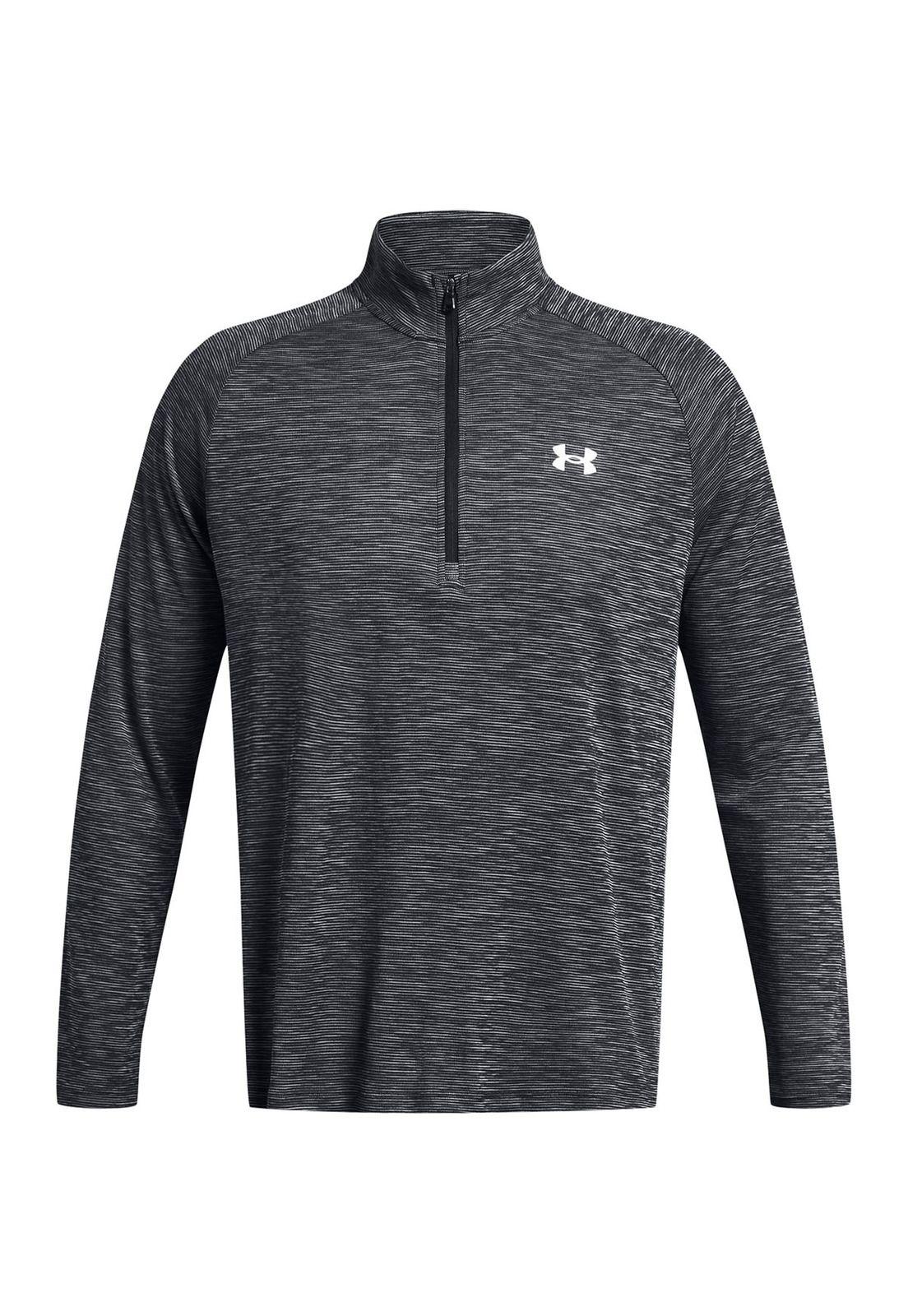 Polerón Tech half zip para hombre Negro-0