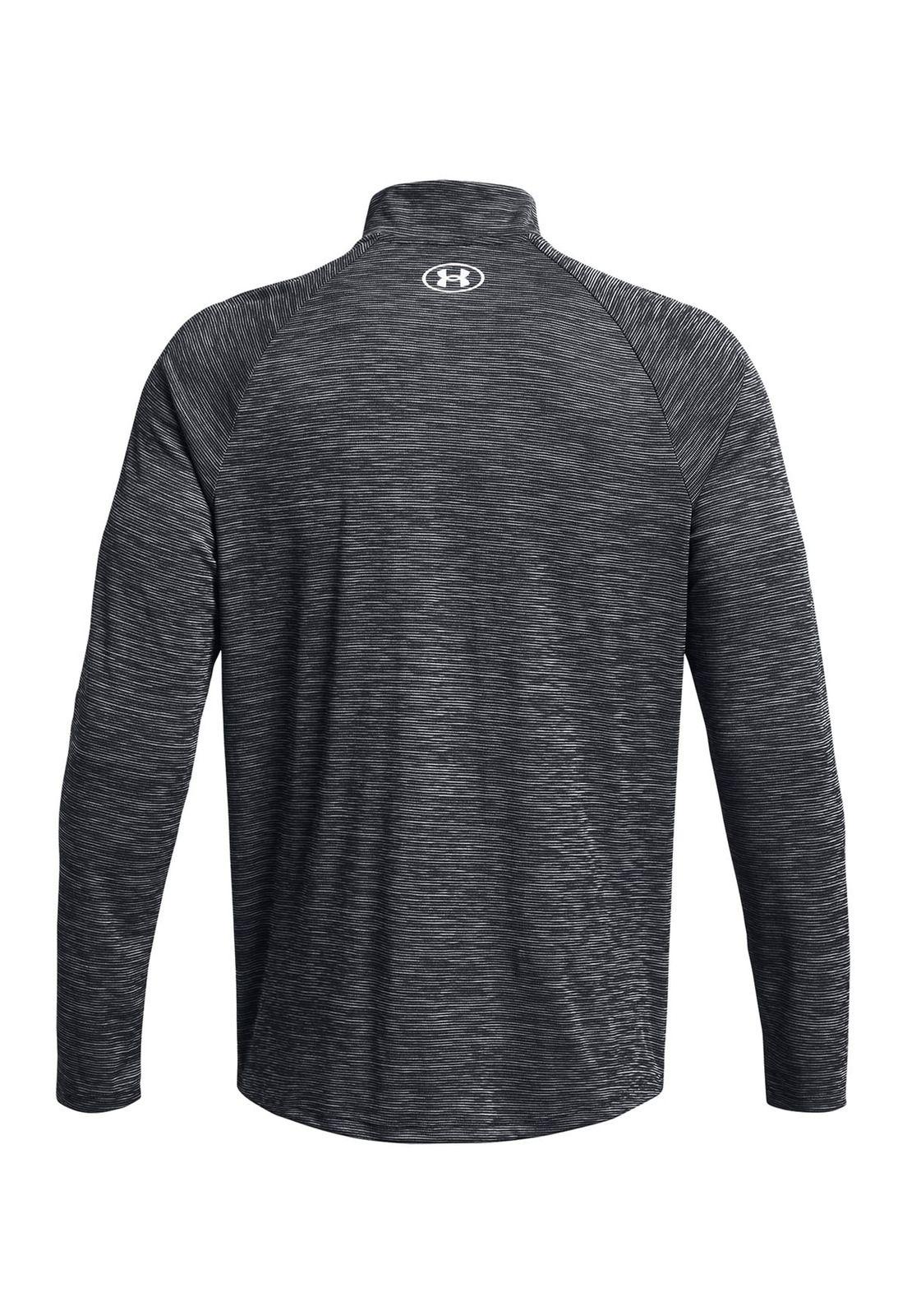 Polerón Tech half zip para hombre Negro-1