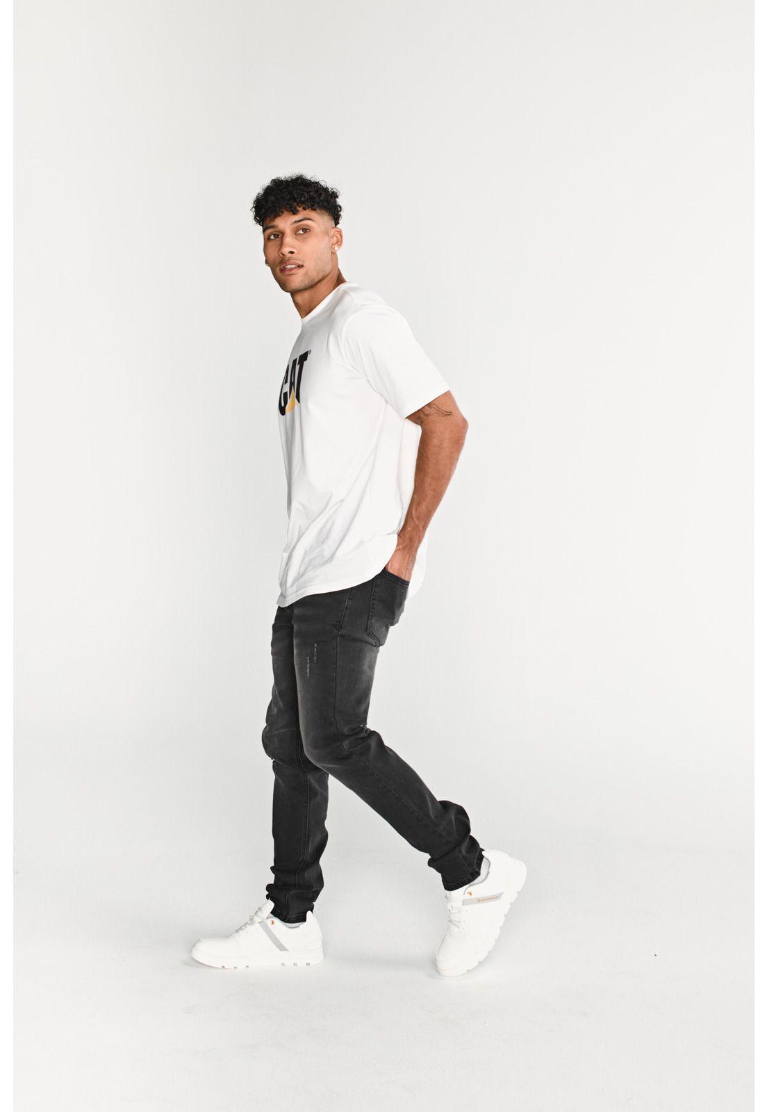 Jeans Skinny Hombre Triblend Stretch Denim Gris CAT-4