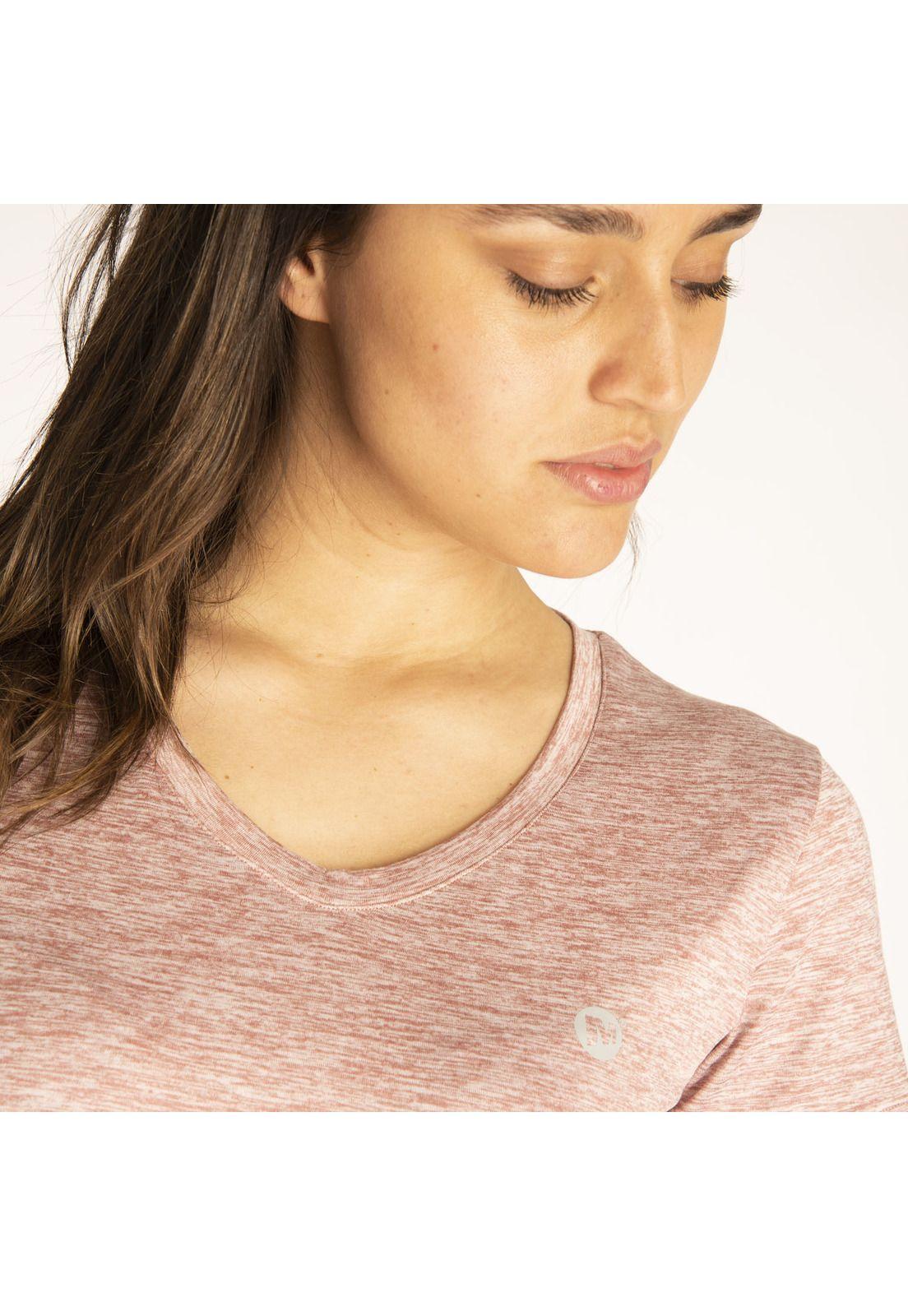 Polera M/C Mujer W Tech Shirt Rosado-5