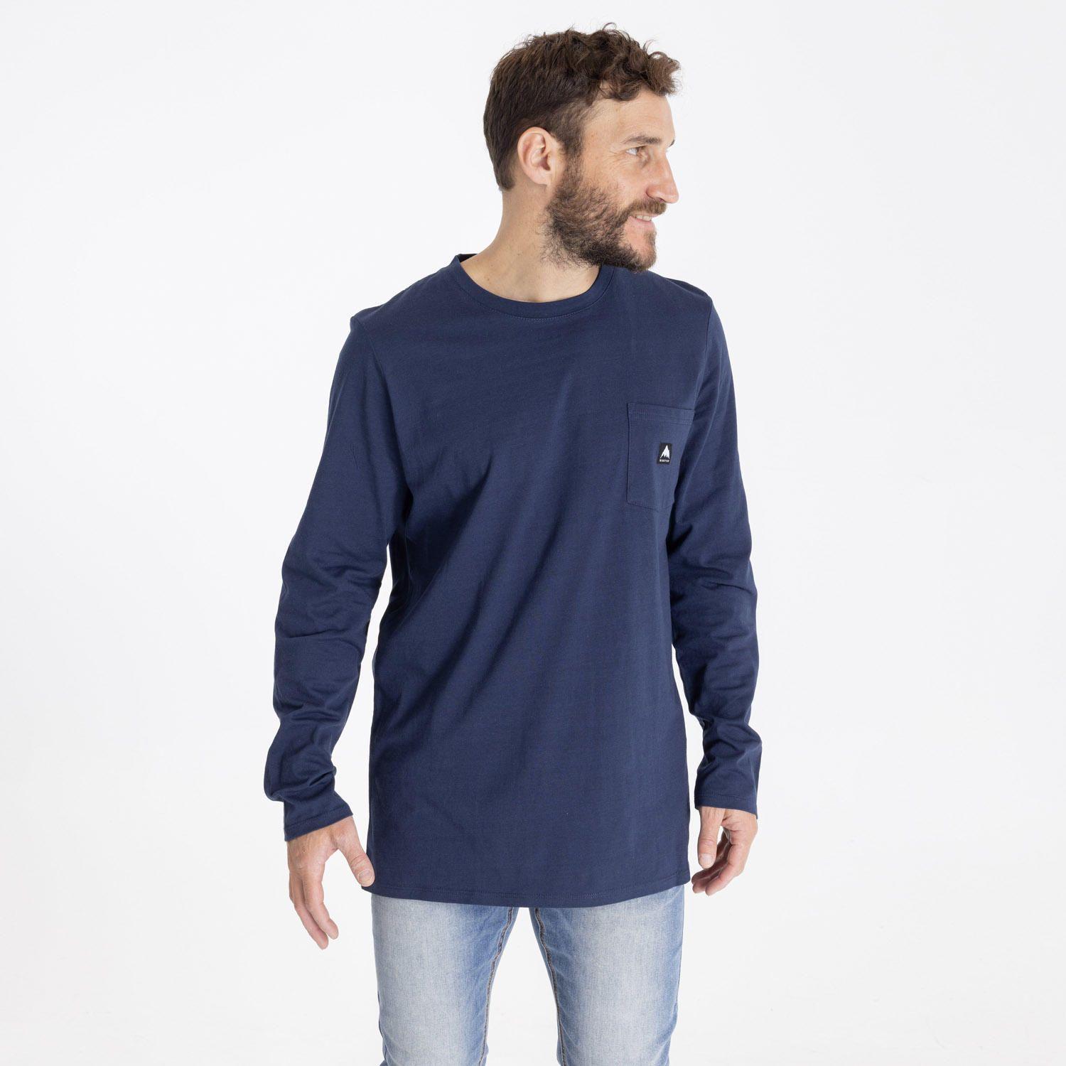 Polera Manga Larga Colfax Ii Azul Hombre-0