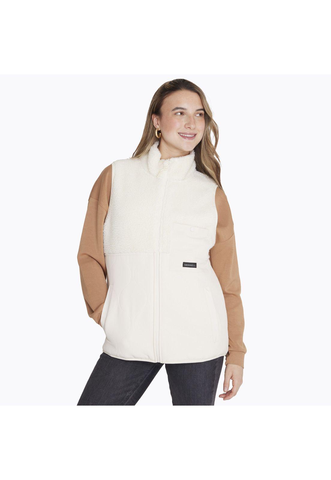 Polar Sleeveless Sherpa Blanco Mujer-0