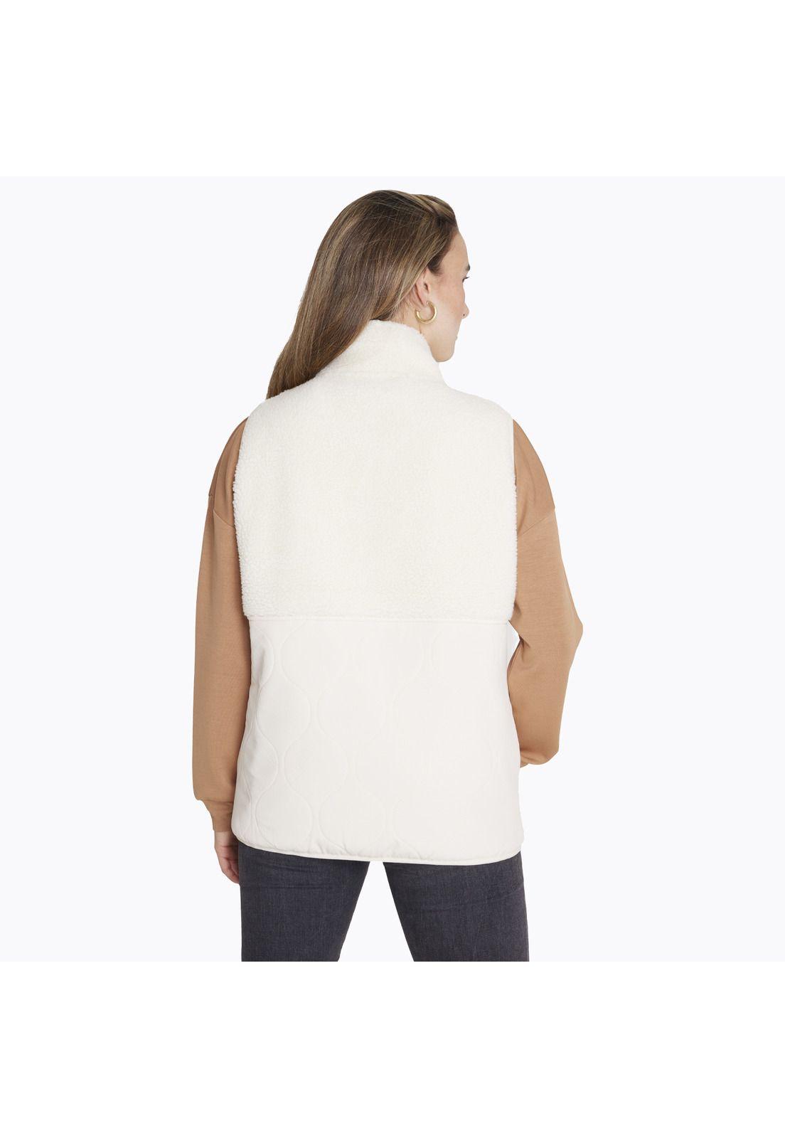 Polar Sleeveless Sherpa Blanco Mujer-1