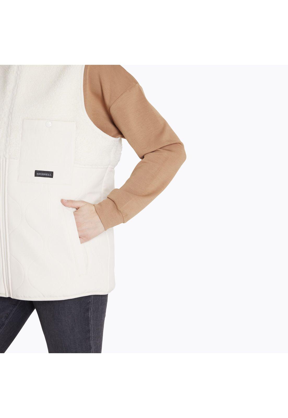 Polar Sleeveless Sherpa Blanco Mujer-4