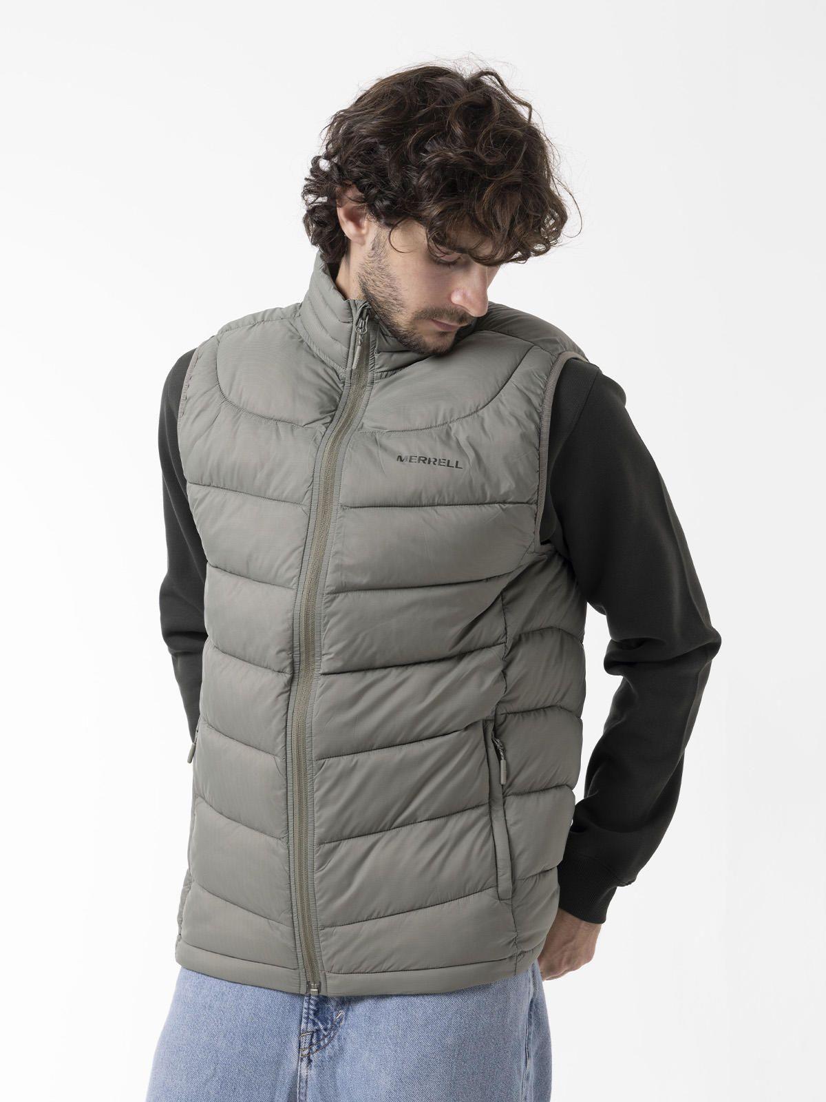 Parka Sin Mangas Hombre Core Quilted Vest Verde-1