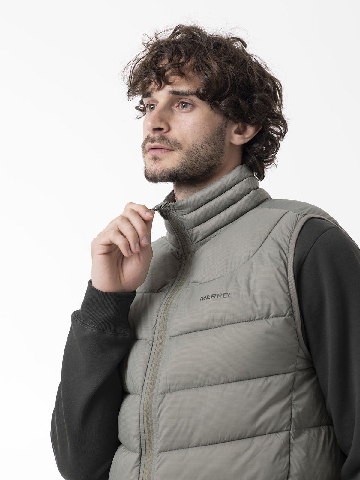 Parka Sin Mangas Hombre Core Quilted Vest Verde-3
