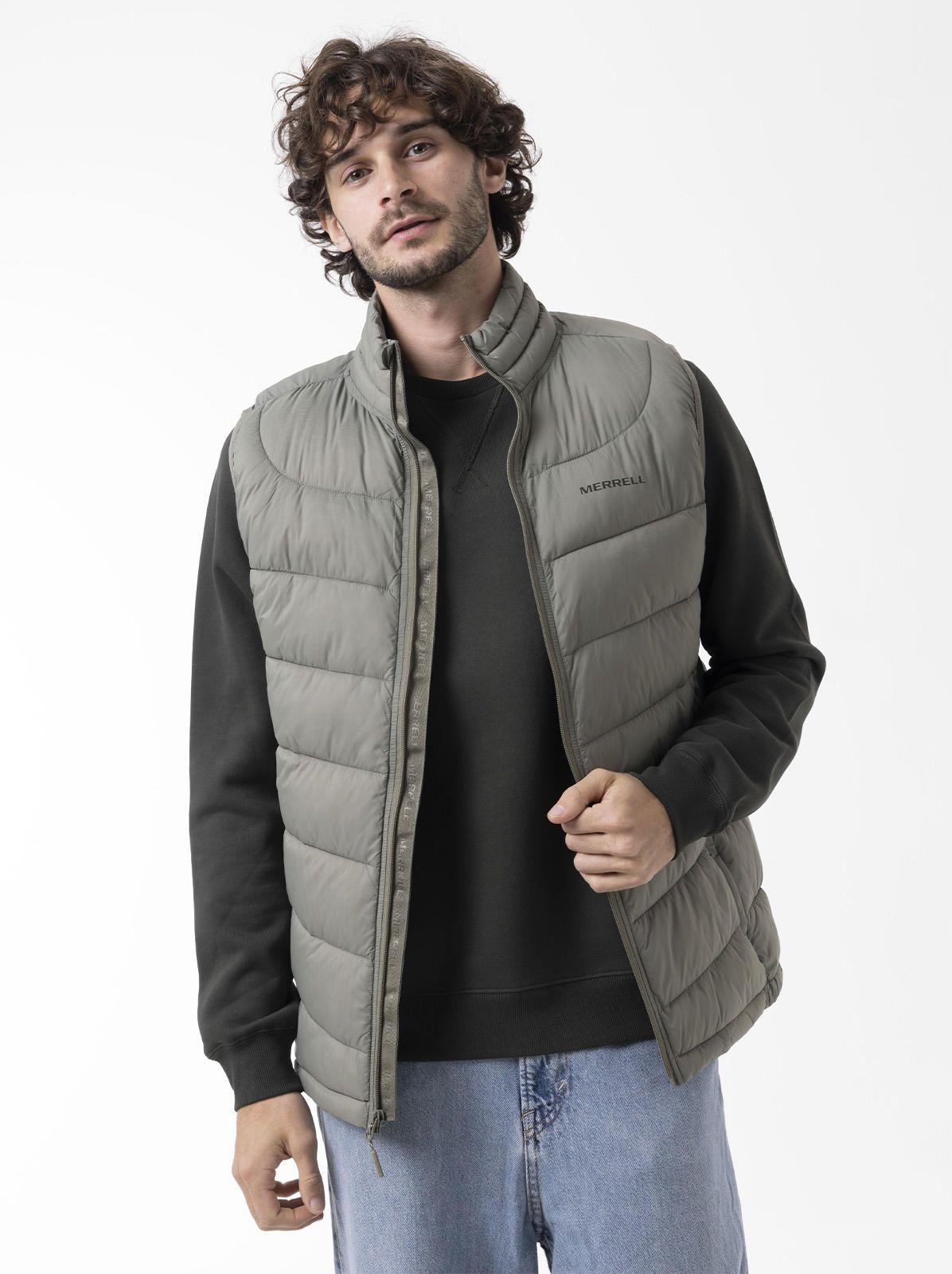 Parka Sin Mangas Hombre Core Quilted Vest Verde-4