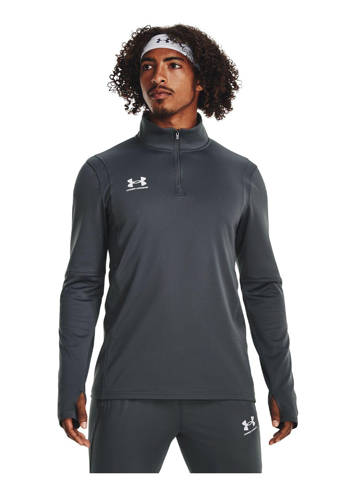 Capa intermedia UA Challenger hombre Gris-3
