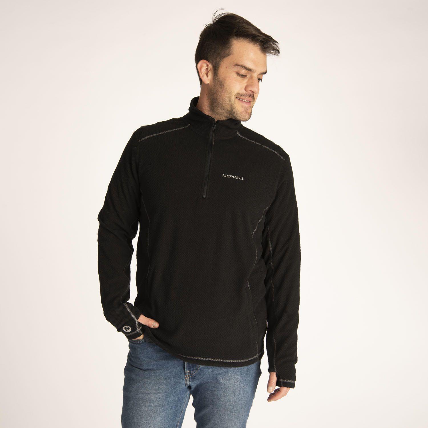 Polerón Hombre M Emboss Hike Gris-0