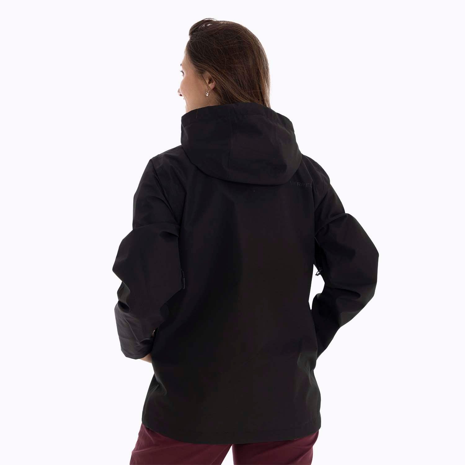 Impermeable Mujer Minnesota Negro Merrell-1