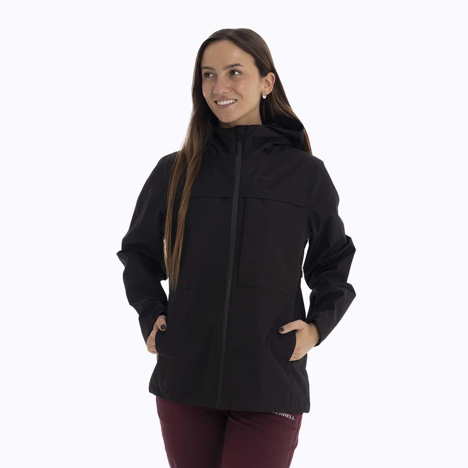 Impermeable Mujer Minnesota Negro Merrell-0