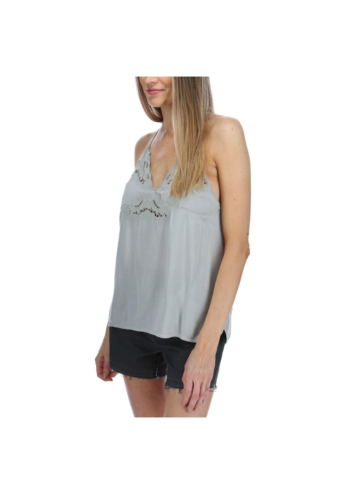 Polera Mujer Orquidea Gris-1