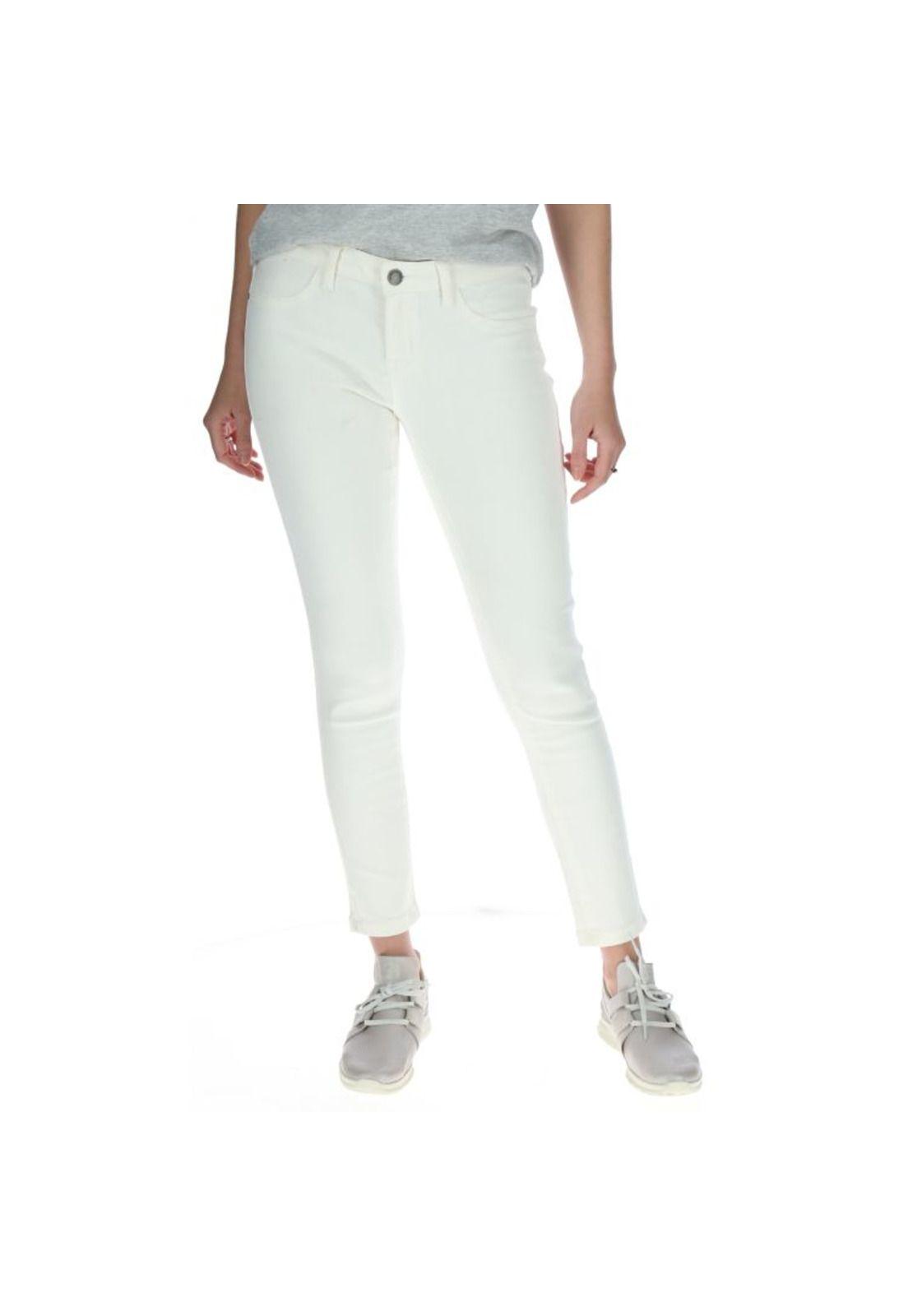 Jeans Mujer Essential Jegging Blanco-0