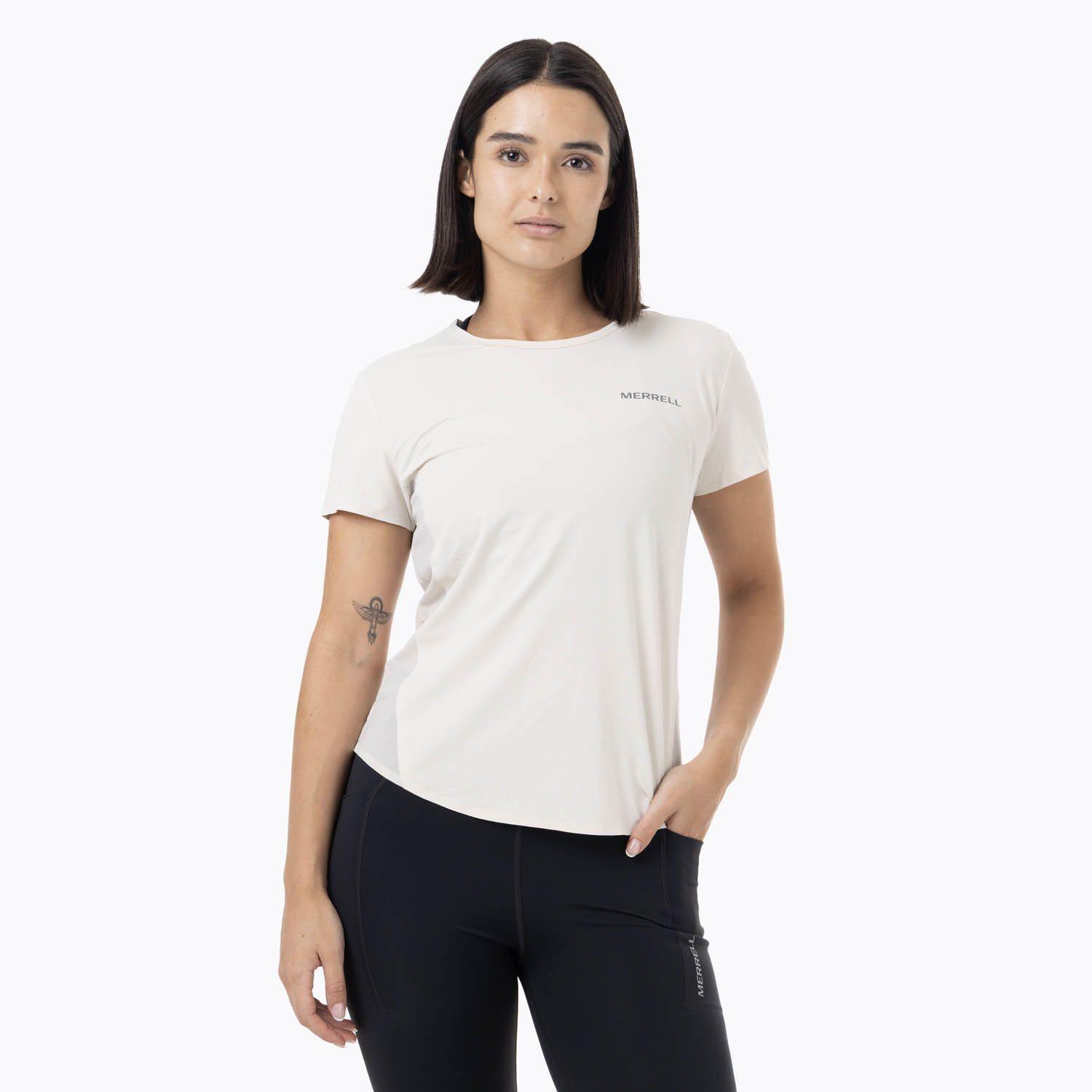 Polera MC Mujer Light Weight Trail Crema-0